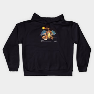 mecha dragon flame Kids Hoodie